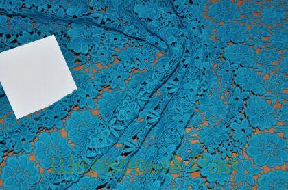 Кружево макраме бирюзовое (в-228)