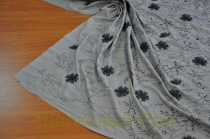 Шелк с вышивкой "Armani" (д-1211)