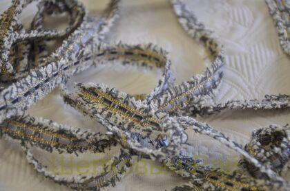 Тесьма серая "Chanel" 1,5 см (д-1444)