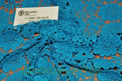 Кружево макраме бирюзовое (в-228)