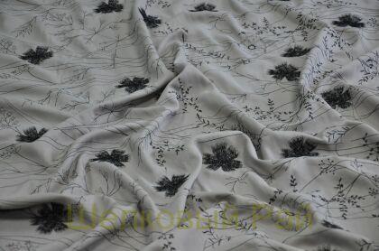 Шелк с вышивкой "Armani" (д-1211)