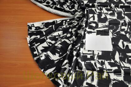 Хлопок-стрейч черно-белый (в-69)