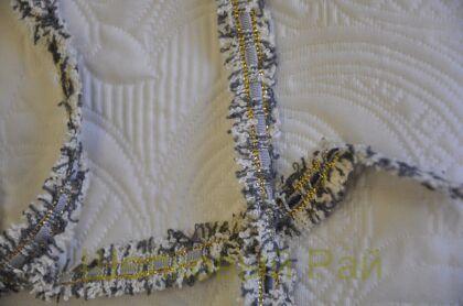 Тесьма серая "Chanel" 1,5 см (д-1444)