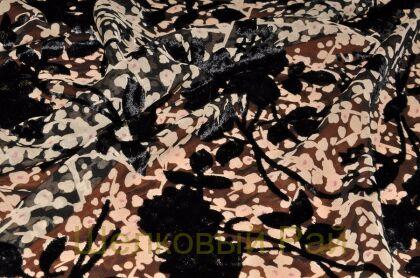 Бархат деворе на шелке "Armani" (д-830)