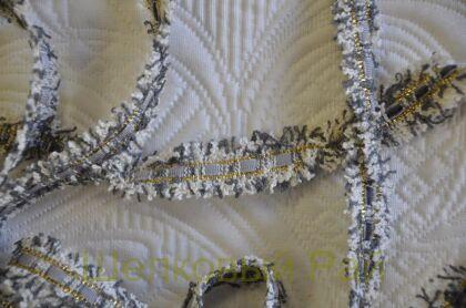 Тесьма серая "Chanel" 1,5 см (д-1444)