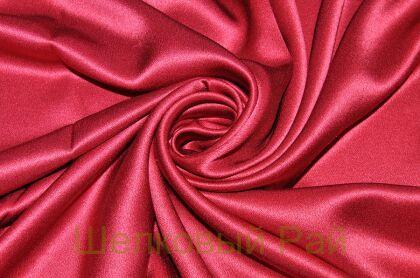 Шелк атласный цвет красный (з-8)