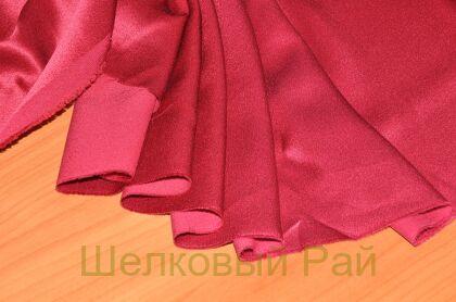 Шелк атласный цвет красный (з-8)
