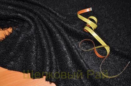 Шерсть букле "D&G" Цвет-черный (г-374)