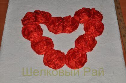Тесьма розы красные (в-41)