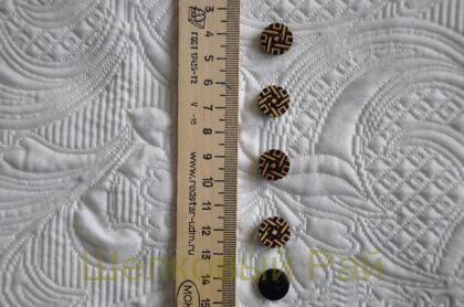 Пуговицы из дерева "Fendi" (д-1087)