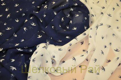 Шифон ласточки (д-1303)