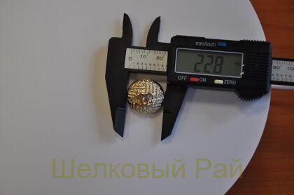 Пуговицы "Chanel" металлические золотые 23 мм (д-1425)