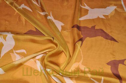 Шифон шелк "Ласточки" (д-833)