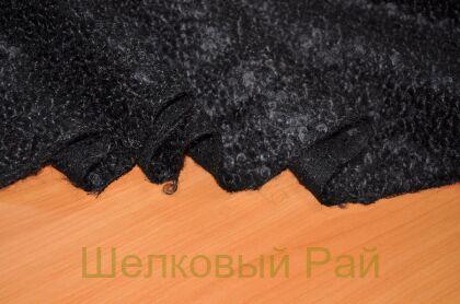 Шерсть букле "D&G" Цвет-черный (г-374)