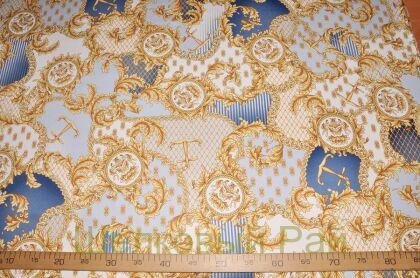 Крепдешин стрейч шелковый "VERSACE" (д-850)