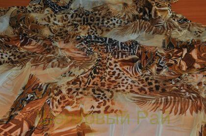 Сетка стрейч леопард "R.Cavalli" (д-788)