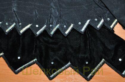 Бархат для отделки со стразами (в-40-1)