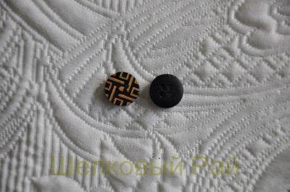 Пуговицы из дерева "Fendi" (д-1087)