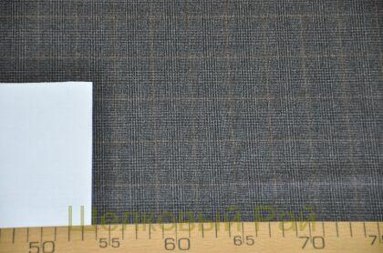 Шерсть костюмная в клетку (д-1019)