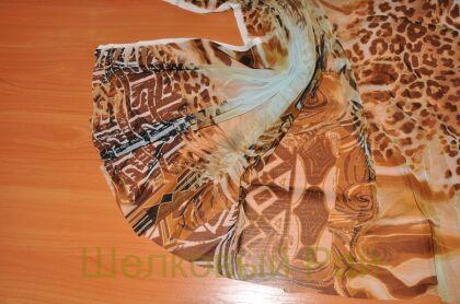 Сетка стрейч леопард "R.Cavalli" (д-788)