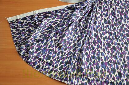 Вискоза атласная леопард (в-8)