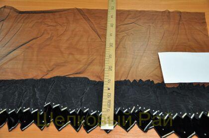 Сетка-бархат со стразами (в-40)