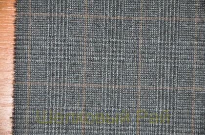 Шерсть костюмная в клетку (д-1019)