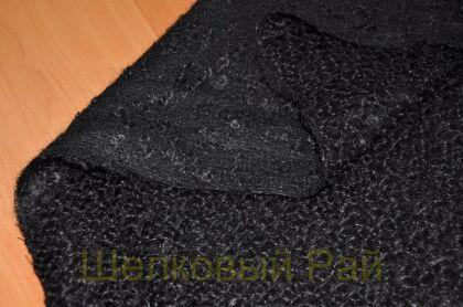 Шерсть букле "D&G" Цвет-черный (г-374)