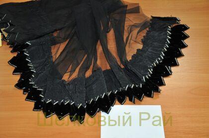 Бархат для отделки со стразами (в-40-1)