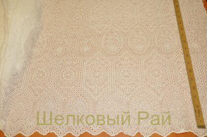 Шитье белое рисунок геометрический (к-32)