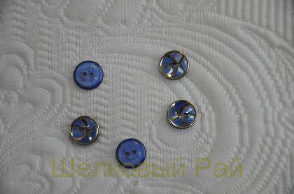 Пуговица блузочная лазерный рисунок (д-1122)