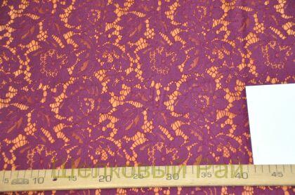 Кружево бордовое купон (д-1217)