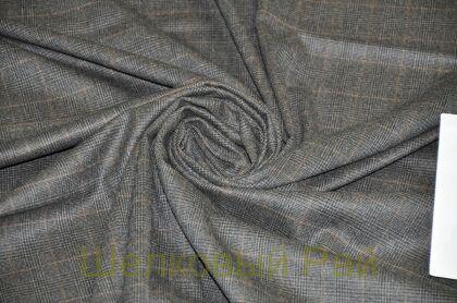 Шерсть костюмная в клетку (д-1019)