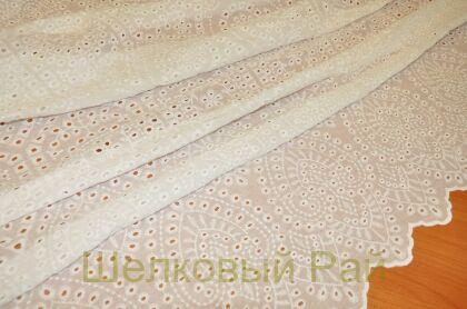 Шитье белое рисунок геометрический (к-32)