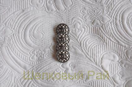 Пуговицы Chanel 23 мм серого цвета (д-1421)