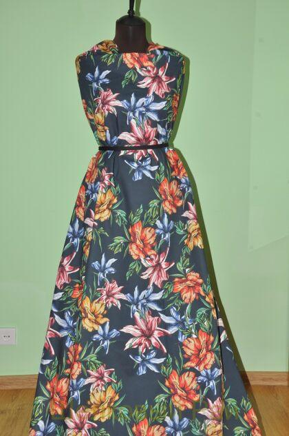 Хлопок с цветами "Gucci" (д-146)