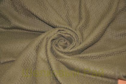 Шерсть вязаная костюмная хаки (д-963)