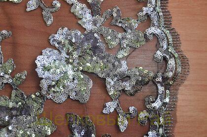 Сетка с золотыми пайетками (а-55)