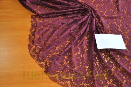 Кружево бордовое купон (д-1217)