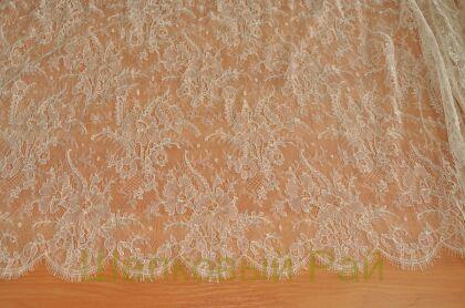 Тонкое кружево "Solstiss" (цвет кремовый) (б-229)