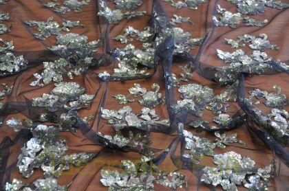 Сетка с золотыми пайетками (а-55)