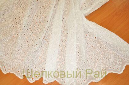 Шитье белое рисунок геометрический (к-32)