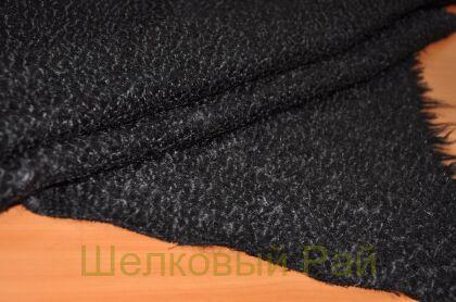 Шерсть букле "D&G" Цвет-черный (г-374)