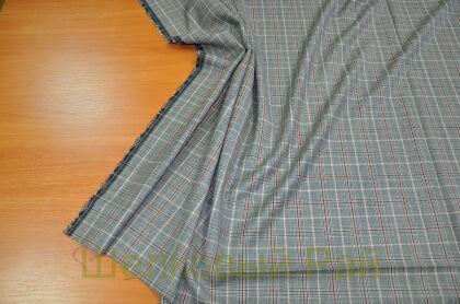 Шерсть костюмная в клетку (д-964)