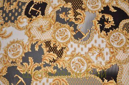 Шелк стрейч крепдешин якоря "Versace" (д-851)