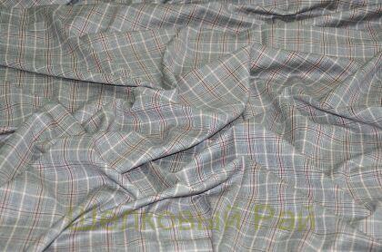 Шерсть костюмная в клетку (д-964)