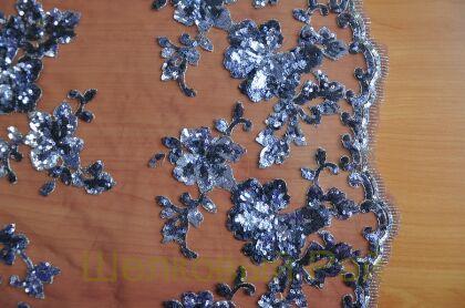 Сетка с сиреневыми пайетками (а-53)