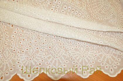 Шитье белое рисунок геометрический (к-32)