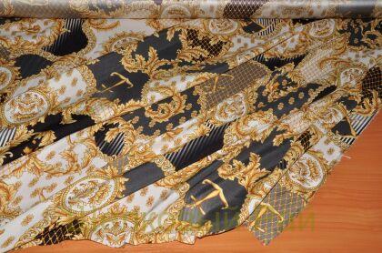 Шелк стрейч крепдешин якоря "Versace" (д-851)