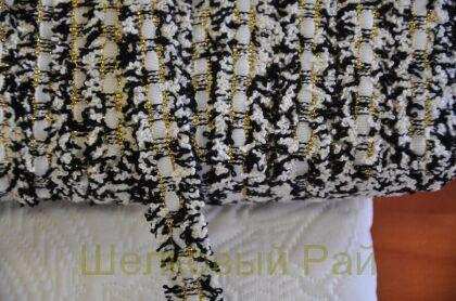 Тесьма черно-белая "Chanel" 1,5 см (д-1446)